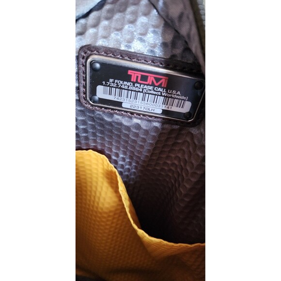 Tumi Alpha Bravo Greely Sling Backpack Green Canvas/ Leather 223170LH - Picture 9 of 10